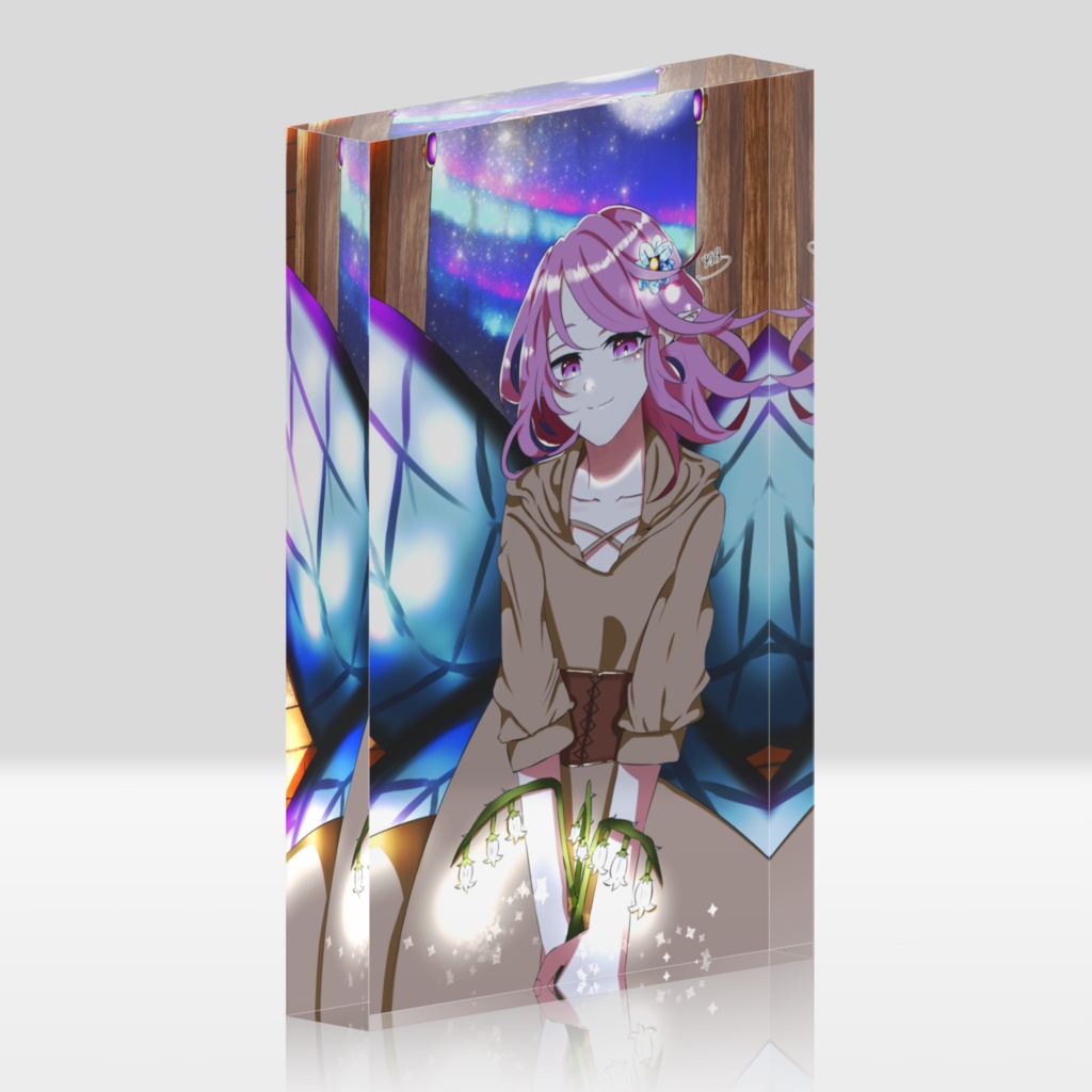 妖精さんアクリルブロック