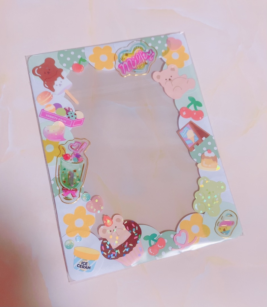 硬質ケースデコ ステッカー B8サイズ