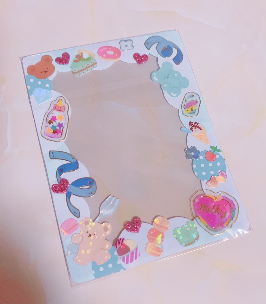 硬質ケースデコ ステッカー B8サイズ