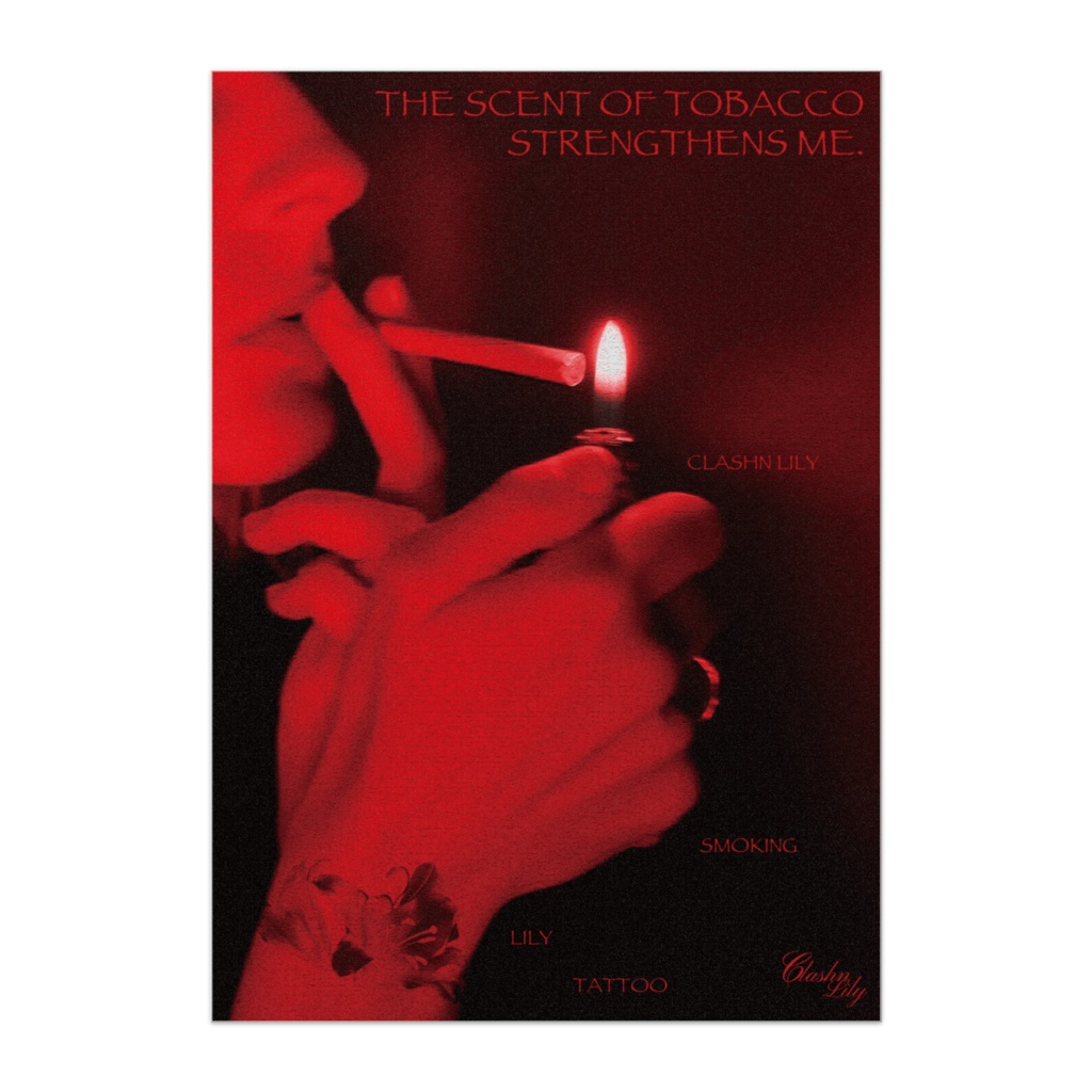 ポスター【smoking_red】