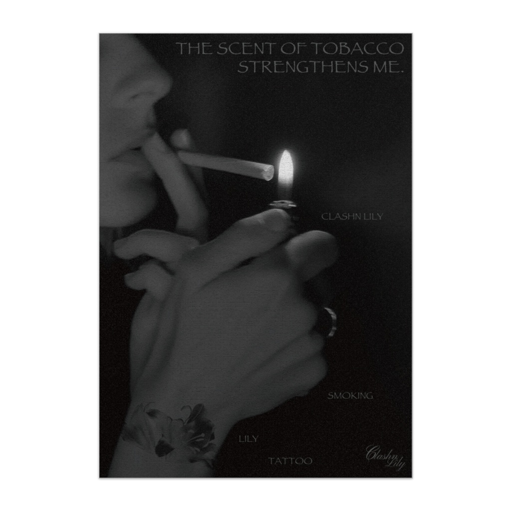 ポスター【smoking_black】