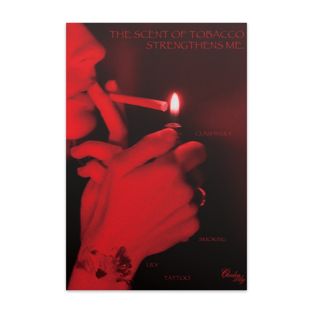 ポストカード【smoking_red】