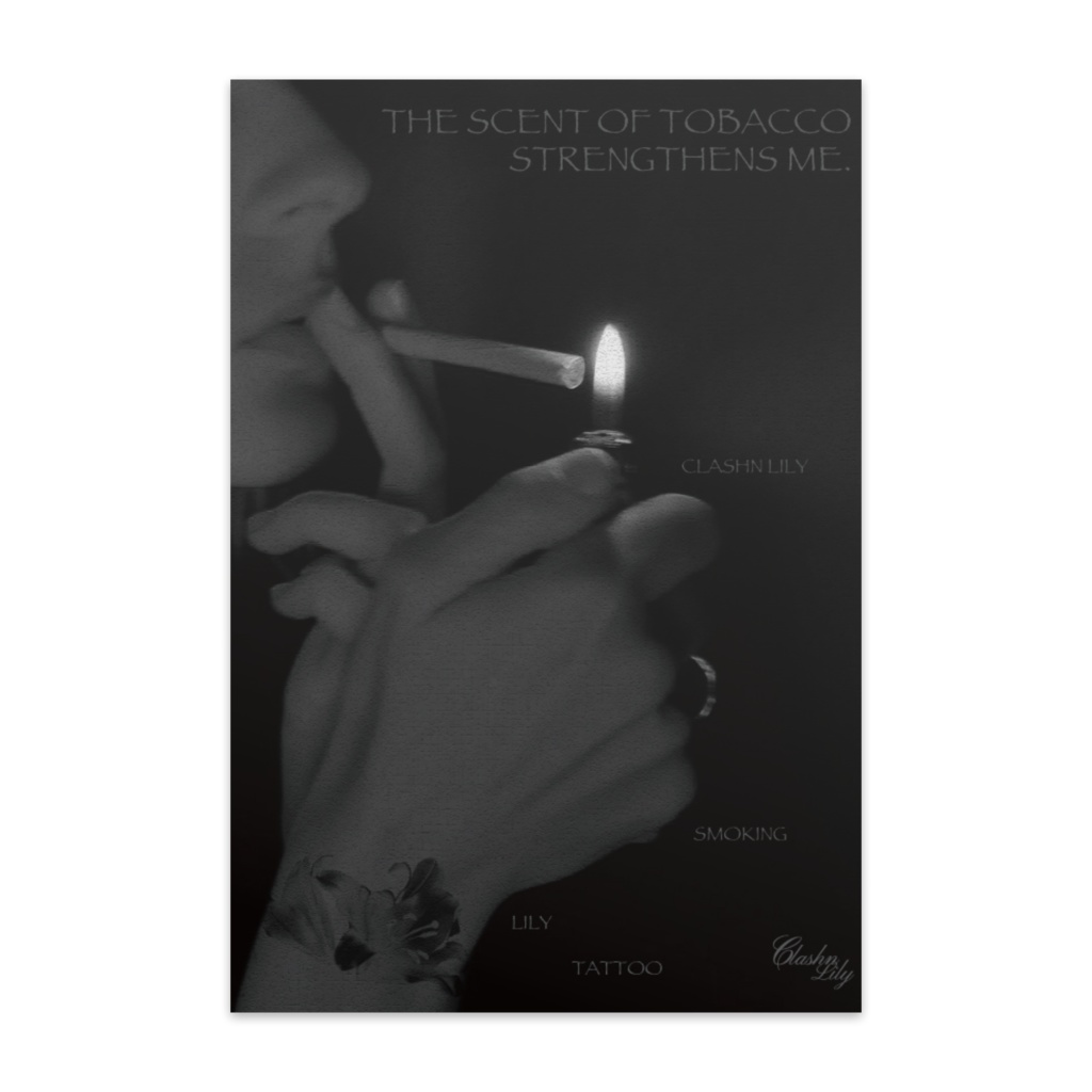 ポストカード【smoking_black】