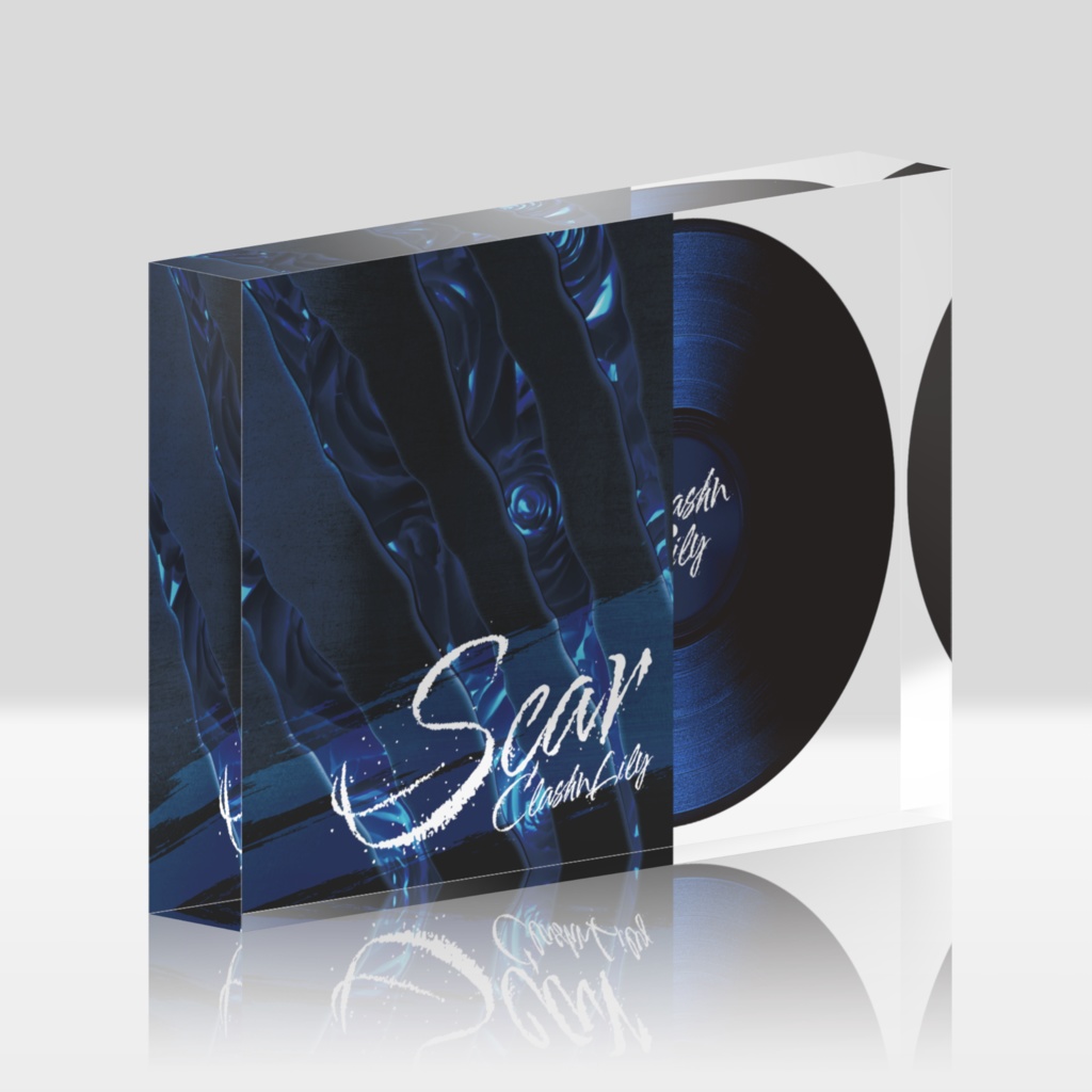 アクリルブロック【Scar_blue】