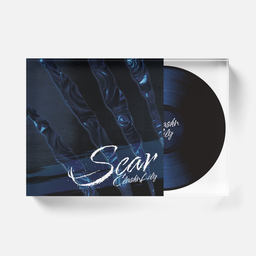 アクリルブロック【Scar_blue】