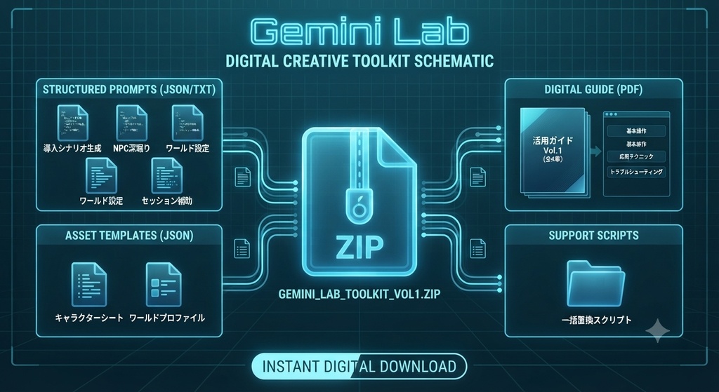 【TRPG・VRChat向け】魅力的なNPCを爆誕させる Geminiキャラクタープロフ構築プロンプト集【Vol.1】