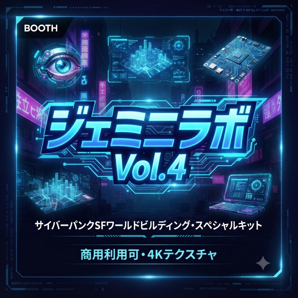 ​【商用利用可・高解像度】サイバーパンク＆SFワールドビルディング・スペシャルキット Vol.4