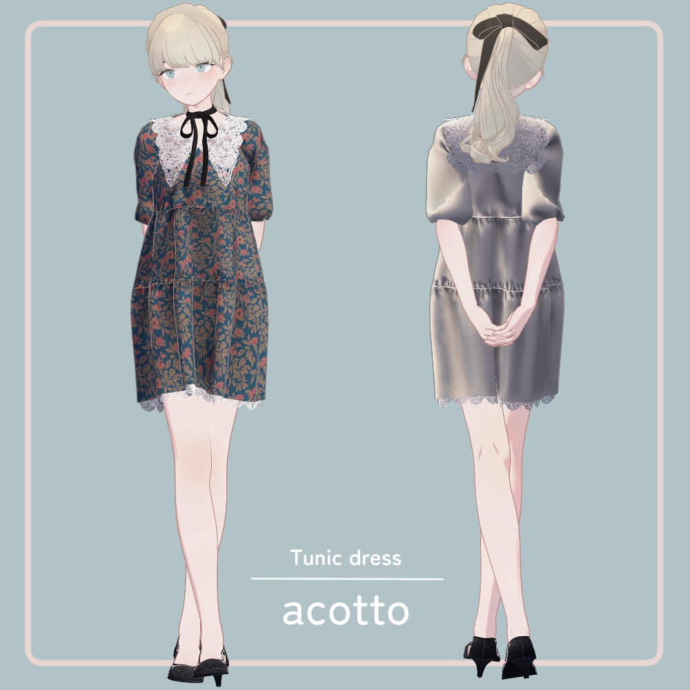 【VRC想定衣装】Tunic dress-チュニックワンピース-【Lapwing】