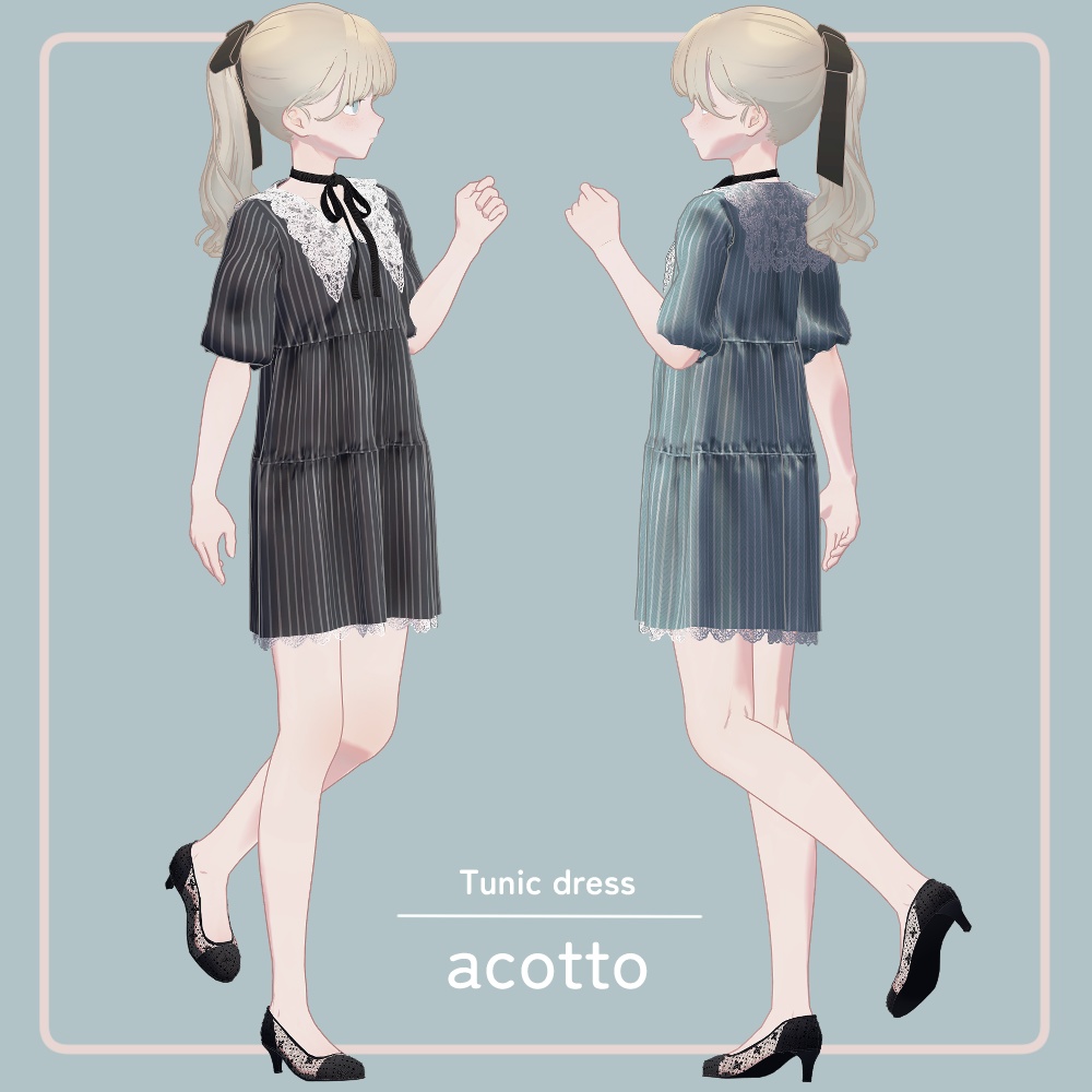 【VRC想定衣装】Tunic dress-チュニックワンピース-【Lapwing】