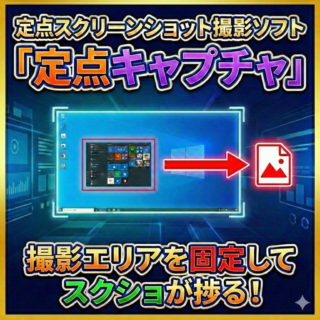 定点スクリーンショット撮影ソフト「定点キャプチャ」【フリーソフト】