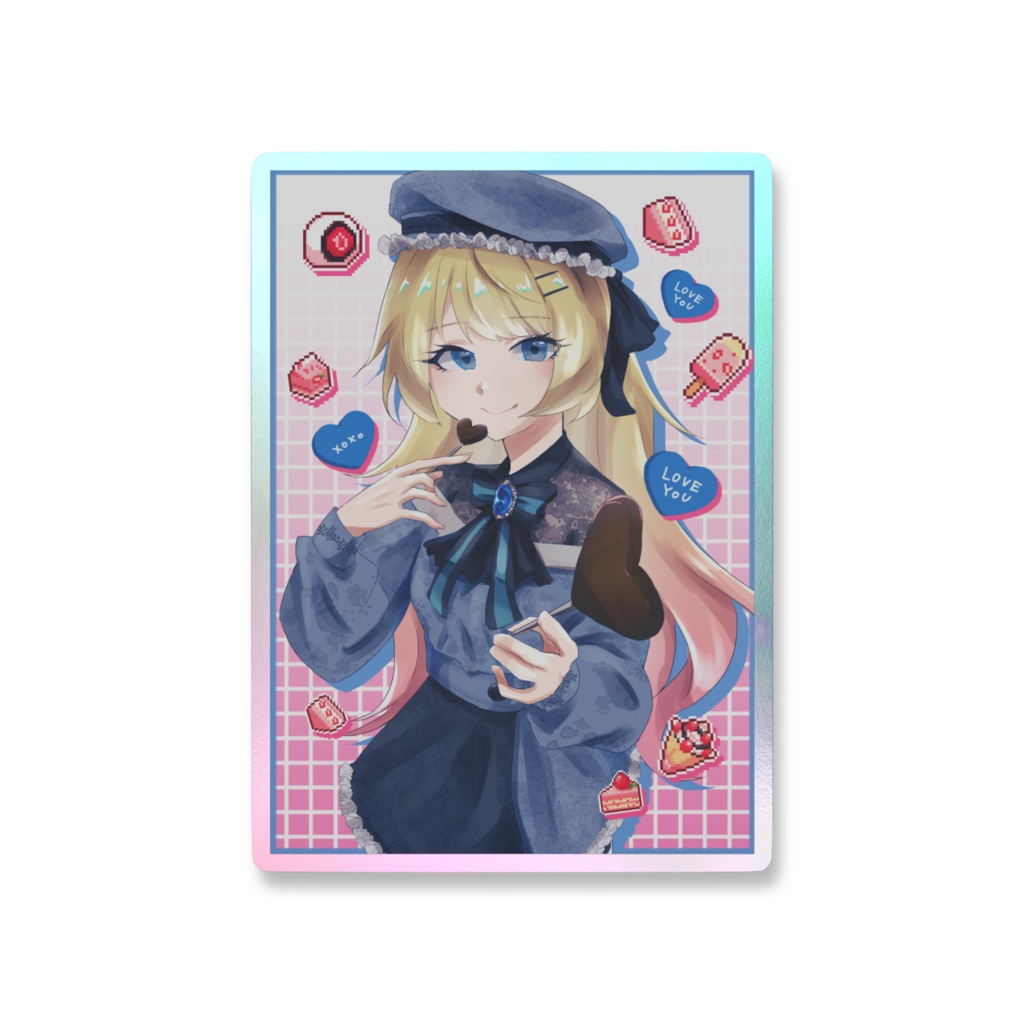 VALENTINE DAY 【オーロラスマホステッカー】