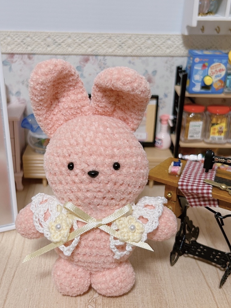 ハシゴレース風蝶々付け襟🦋✨️（イエロー）