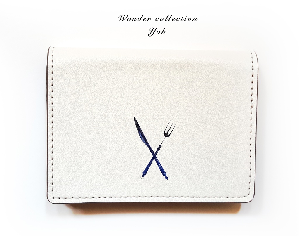 【白】宙料理 カードケース