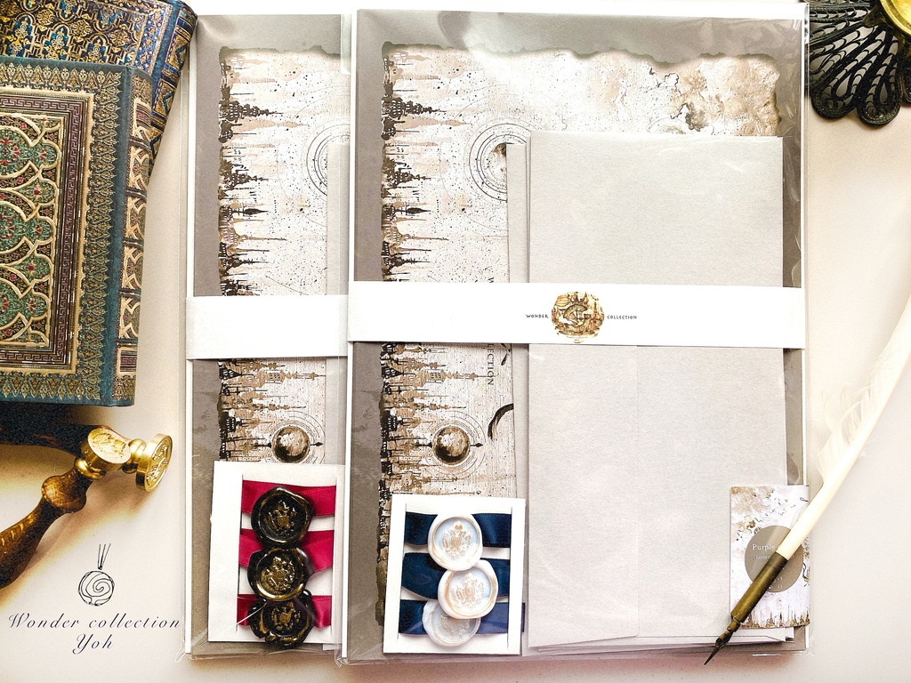 ♦︎A4レターセット♦︎紫雲の魔法・帯あり〈青〉or〈赤〉