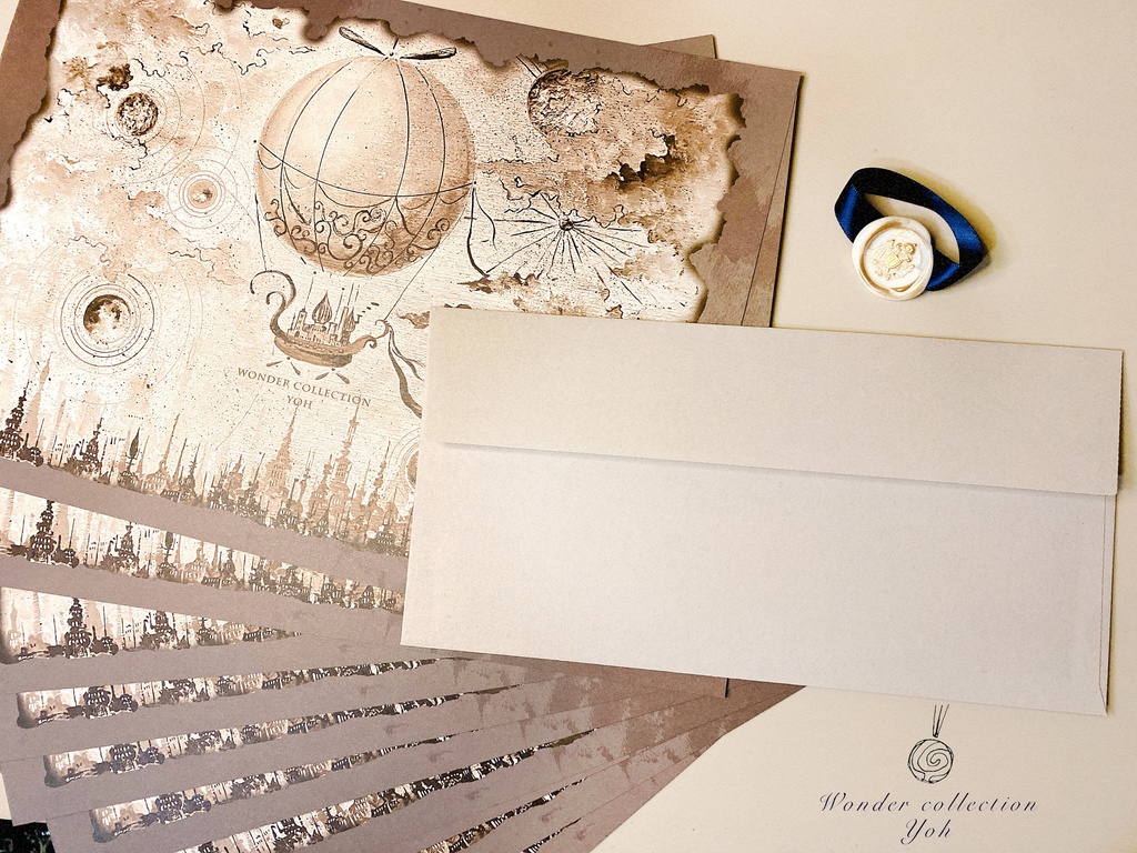 ♦︎A4レターセット♦︎紫雲の魔法・帯あり〈青〉or〈赤〉