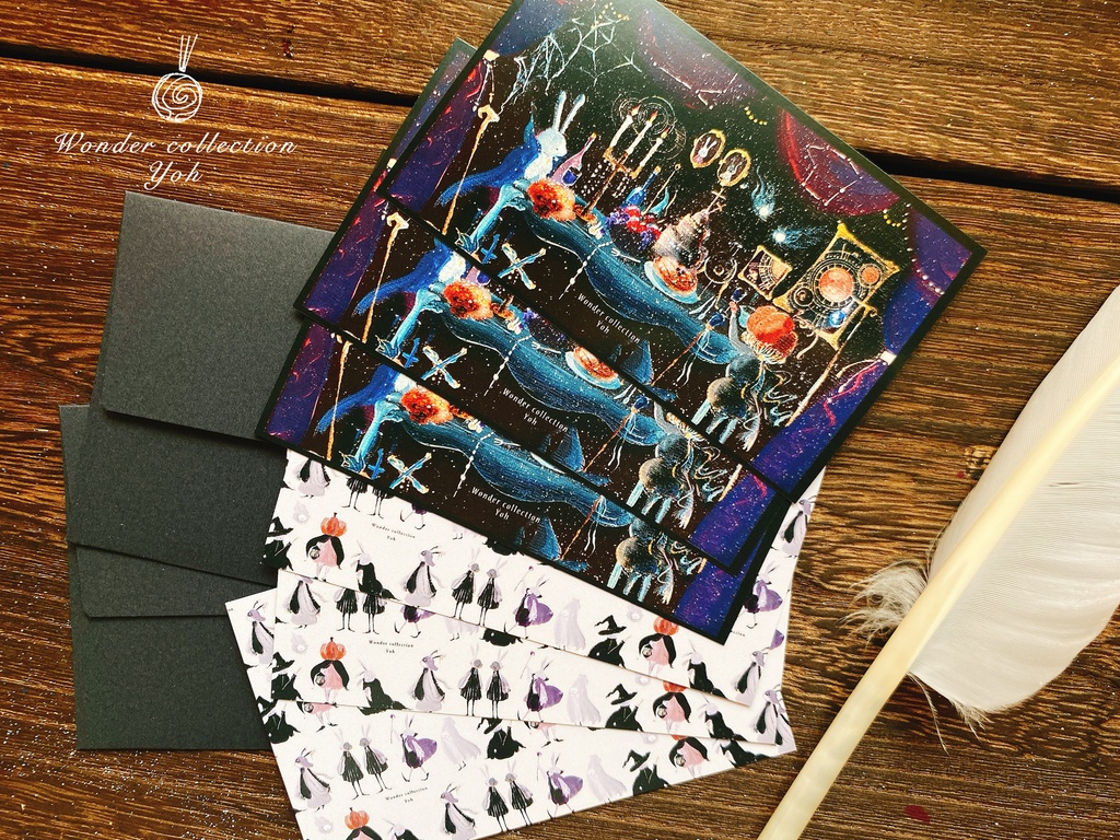 ♢ハロウィンメッセージカード♢名刺サイズ