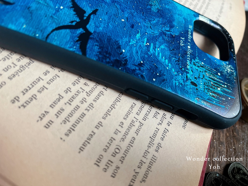 【衝撃に強いグリップケース】iPhoneケース 〈ドラゴンの夢〉