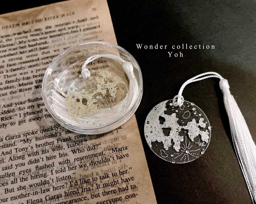 【箔押し】小さい満月のBookmark=こちらは小さい方です=🌕再販