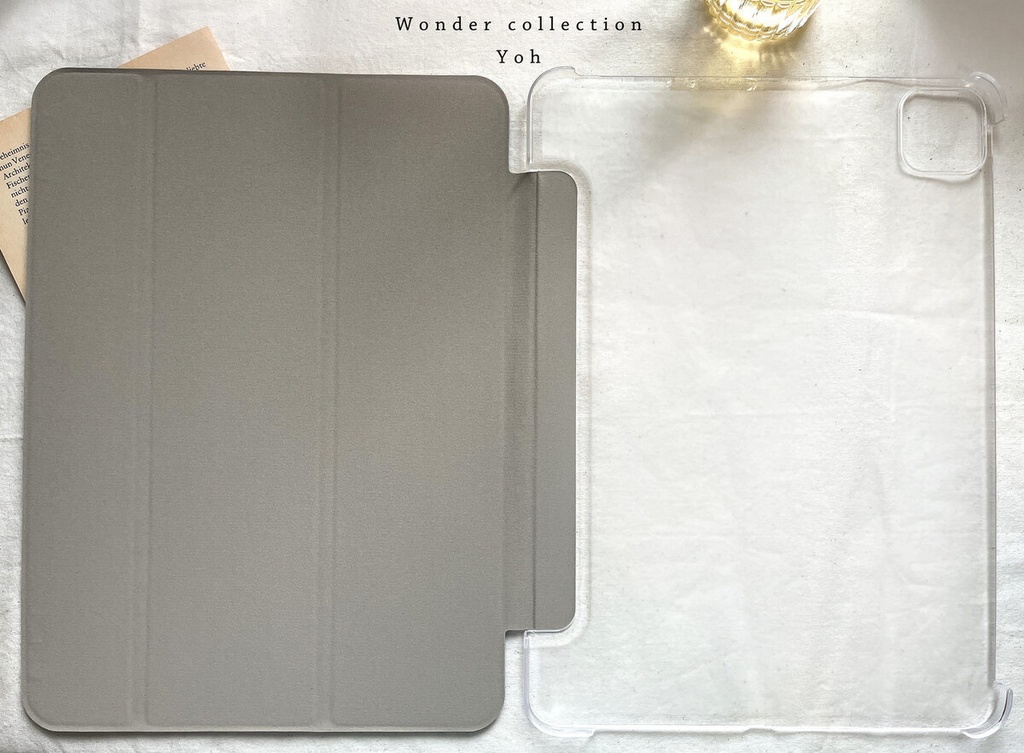 【Crescent Moon】手帳型iPadケース(片面印刷/カメラ穴あり)