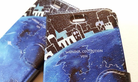 地球の街 iPhoneケース手帳型