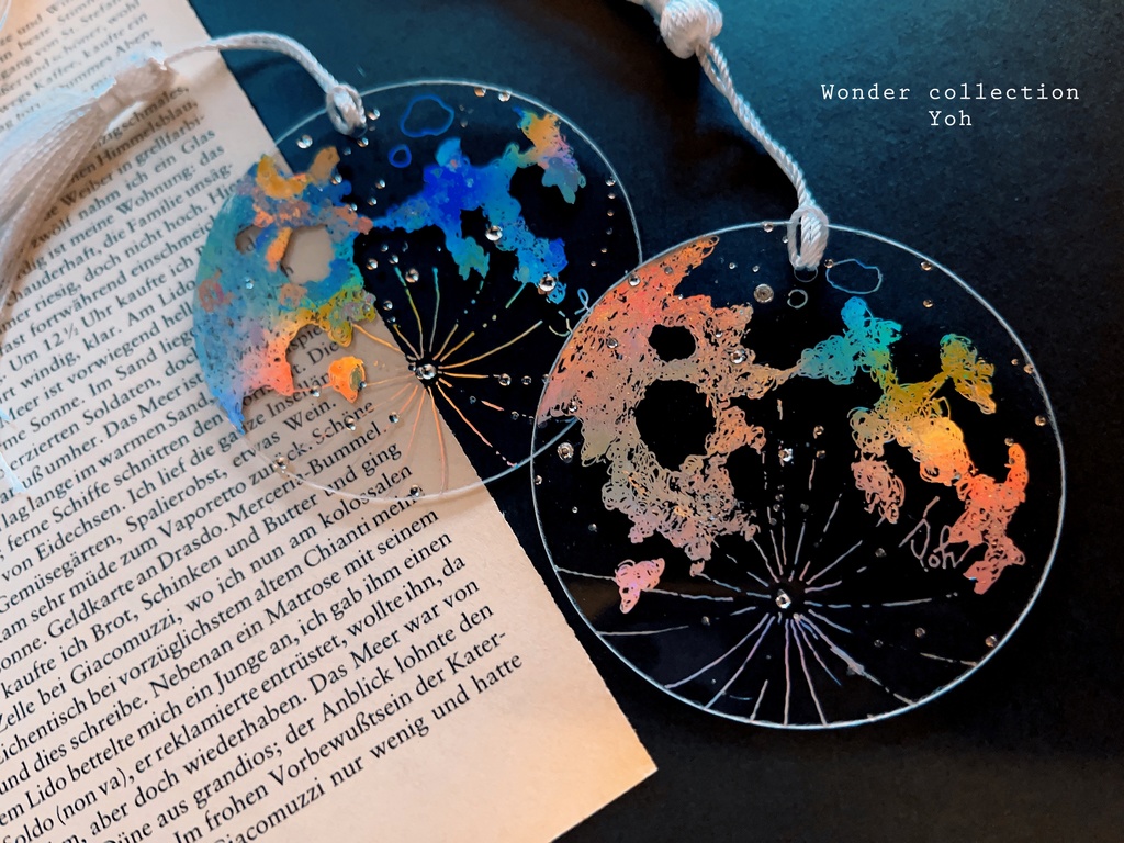 【箔押し】満月のオーロラBookmark🌕