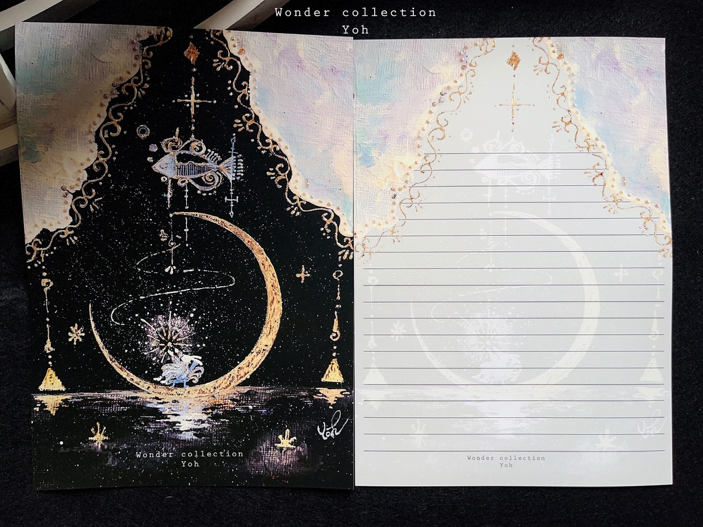 ♦︎レターセット♦︎-Moon Fish-
