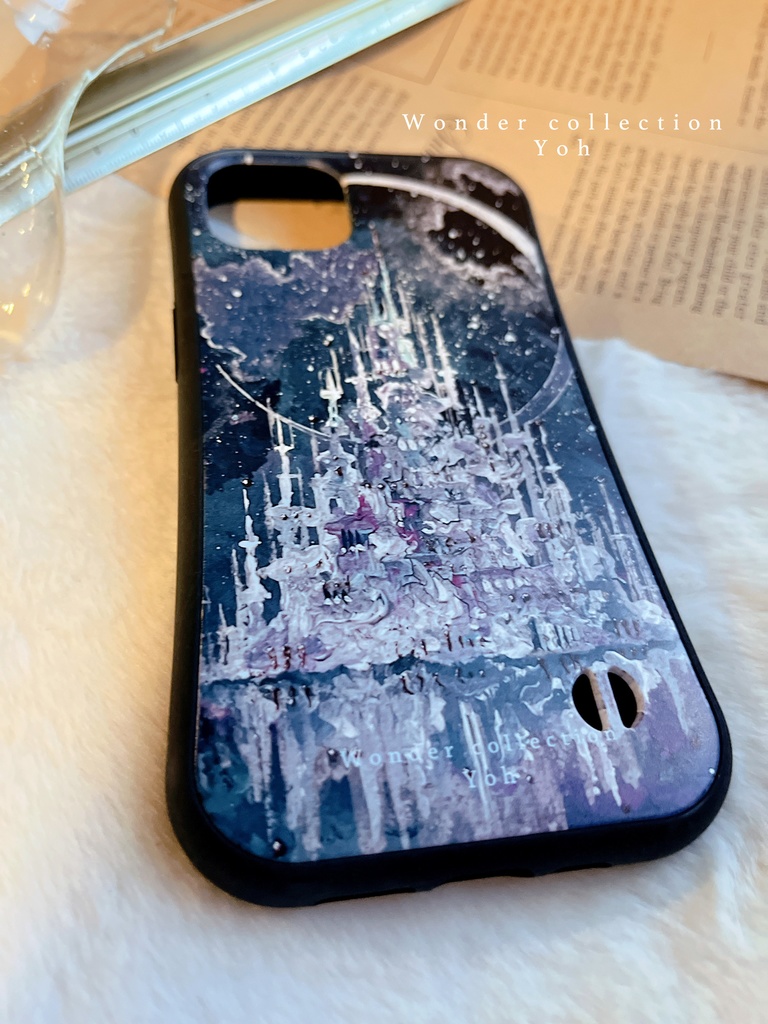 【衝撃に強いグリップケース】iPhoneケース 〈Moon night〉