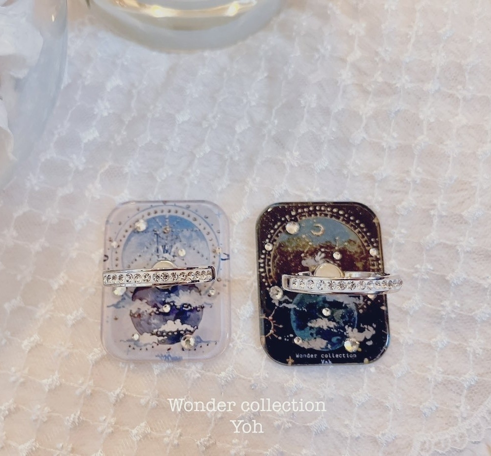 スマホリング(クリスタル)♢〈太陽の聖光〉〈月の聖光〉