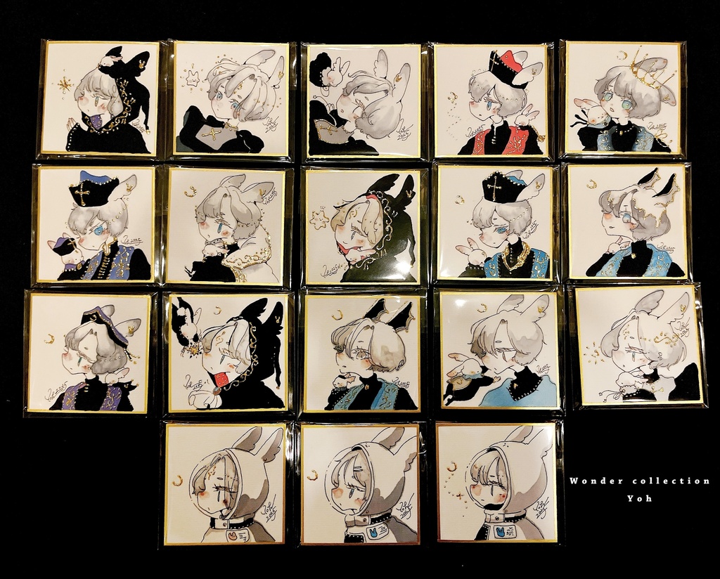 【原画】らびとのミニ色紙