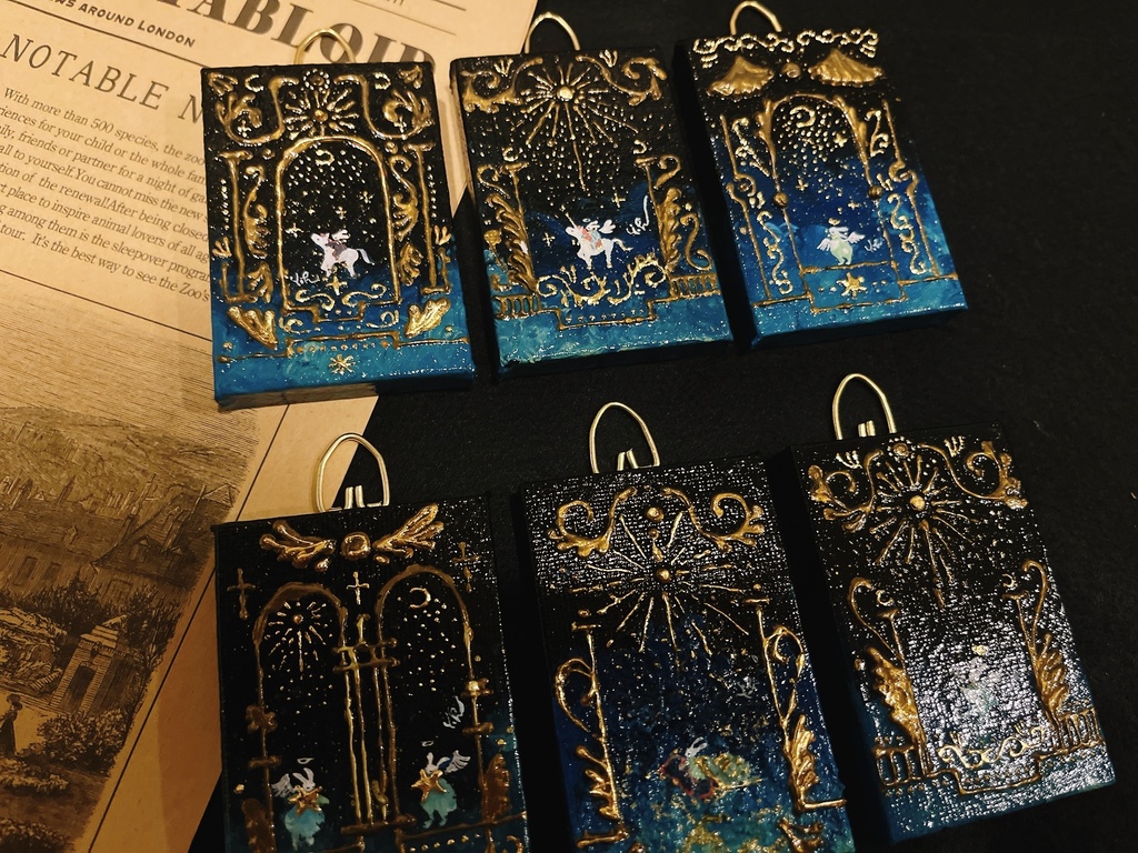 【原画】魔法カードのような縦長キャンバス〈Star gateシリーズ〉