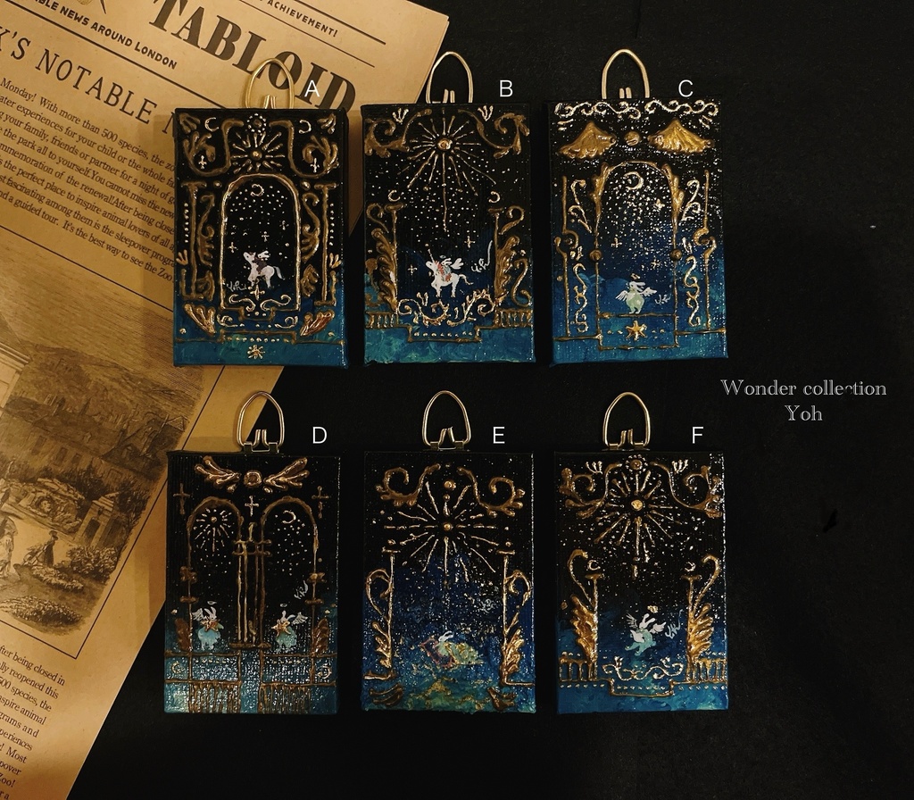 【原画】魔法カードのような縦長キャンバス〈Star gateシリーズ〉