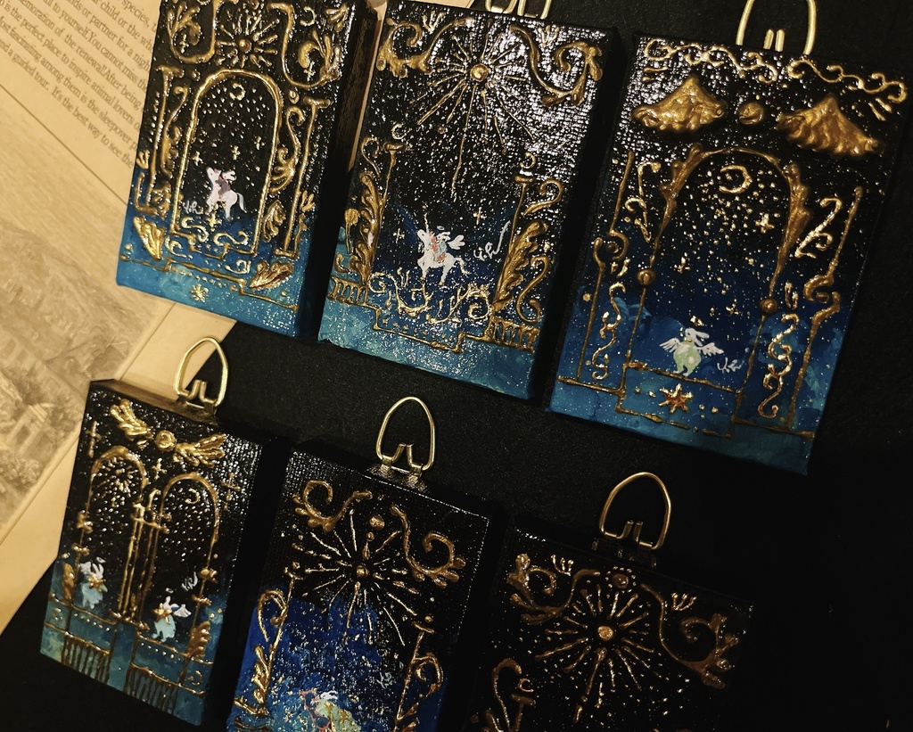 【原画】魔法カードのような縦長キャンバス〈Star gateシリーズ〉