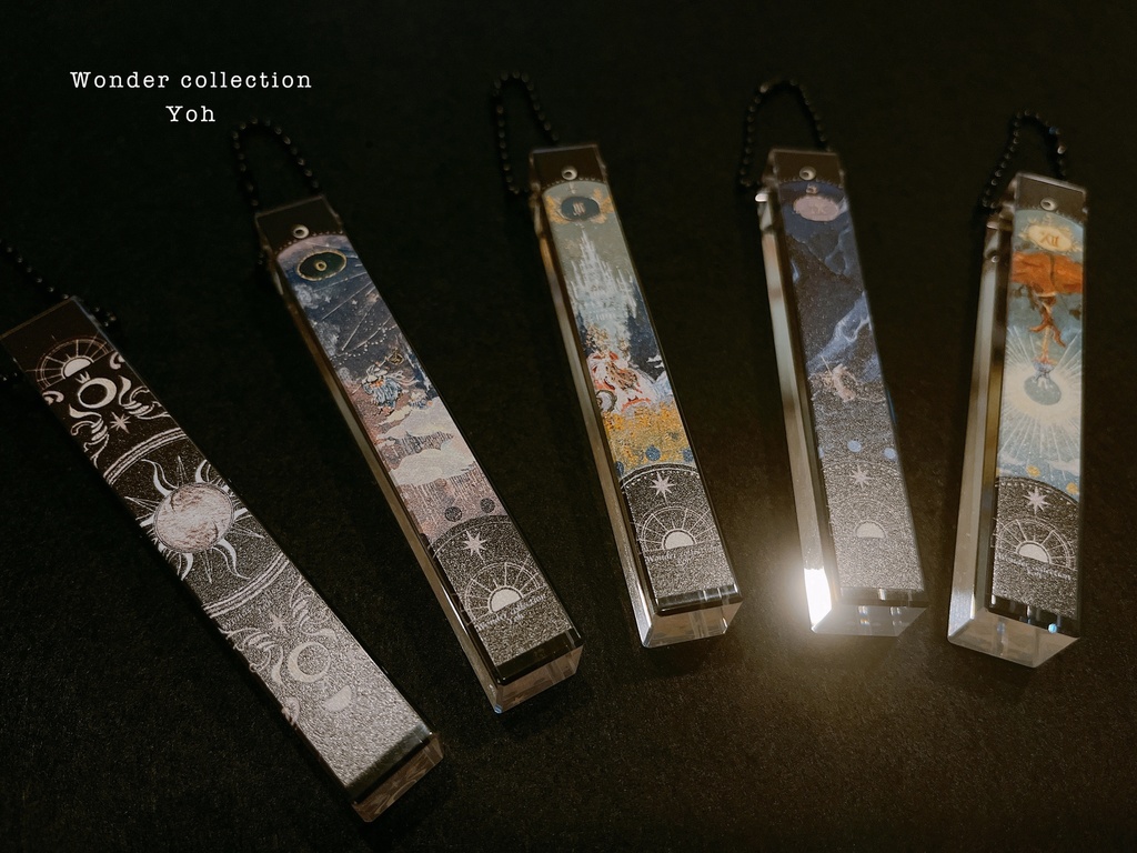 【予約販売品8/28〜9/1日まで予約販売】♔-Tarot room keychain-クリアキーホルダー♔