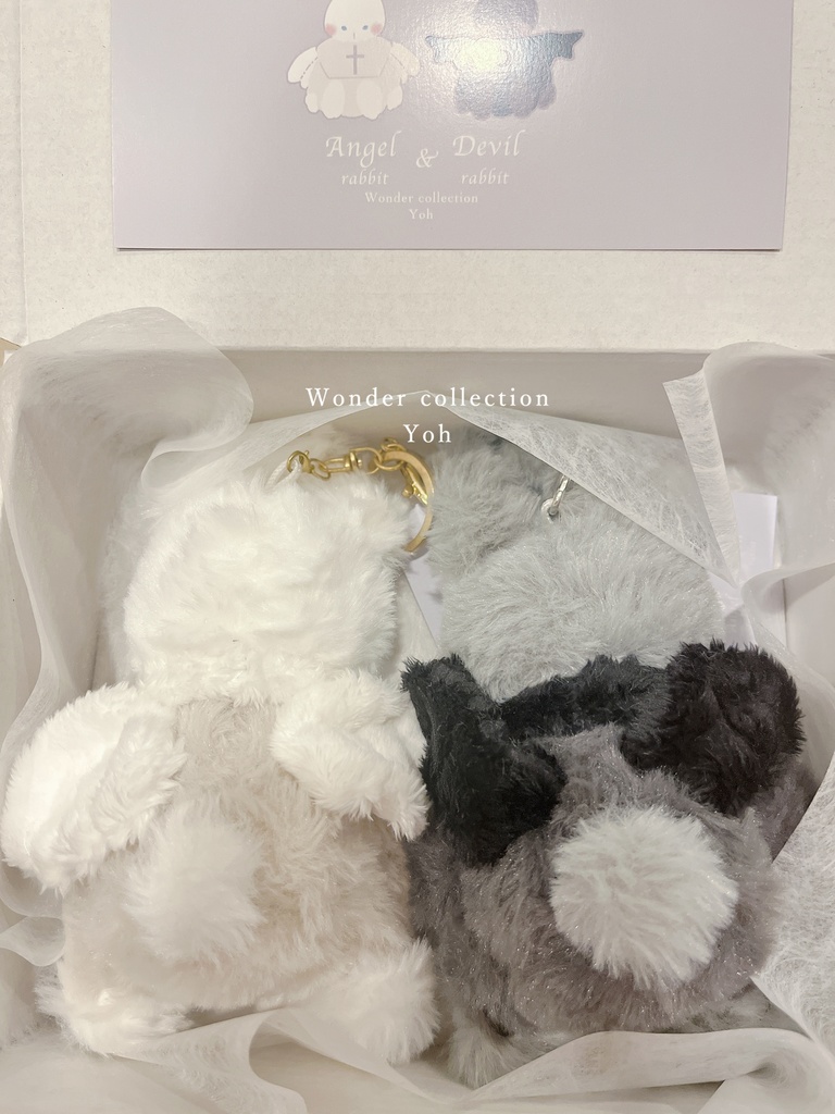 🐰---天使エルラビ・悪魔デビラビぬいぐるみ---🐰