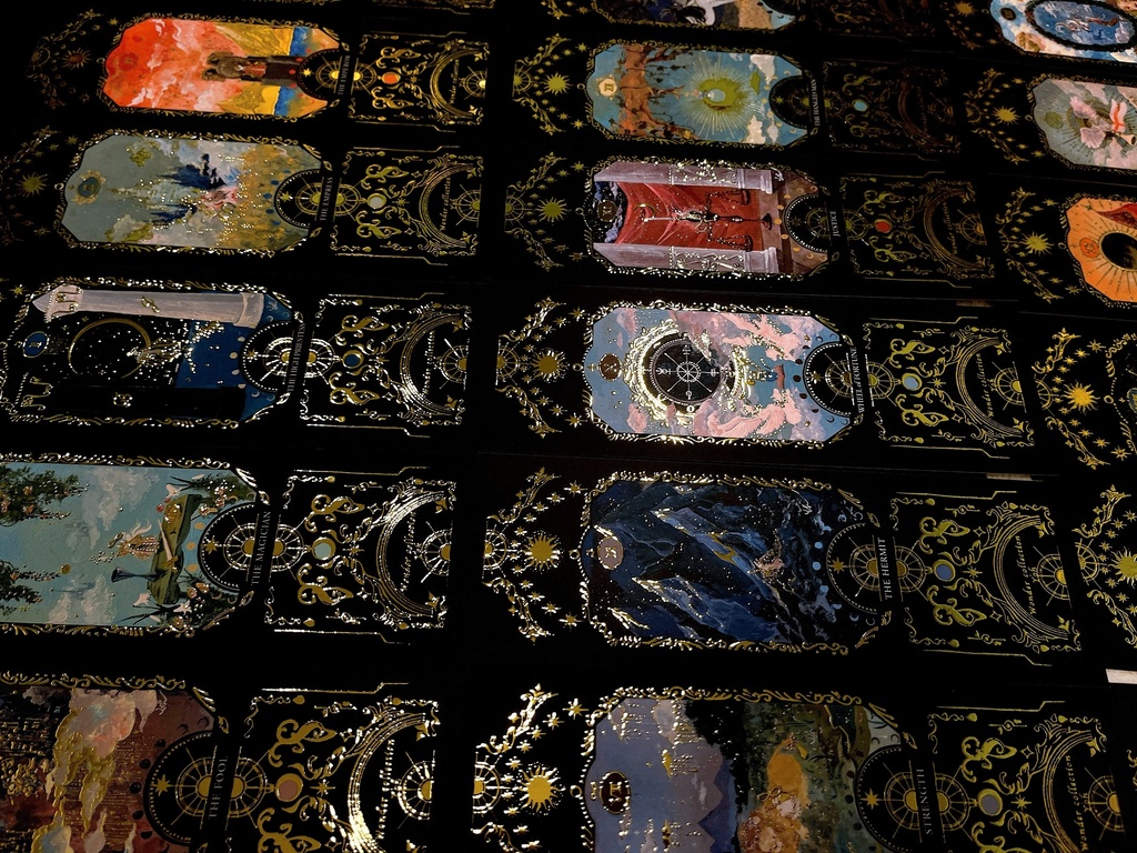 NEW 【タロットデザイン♢厚盛箔チケット風カード22枚セット】