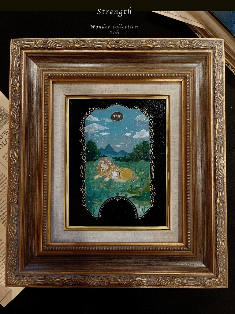 【原画】額入り原画--VIII. Strength--