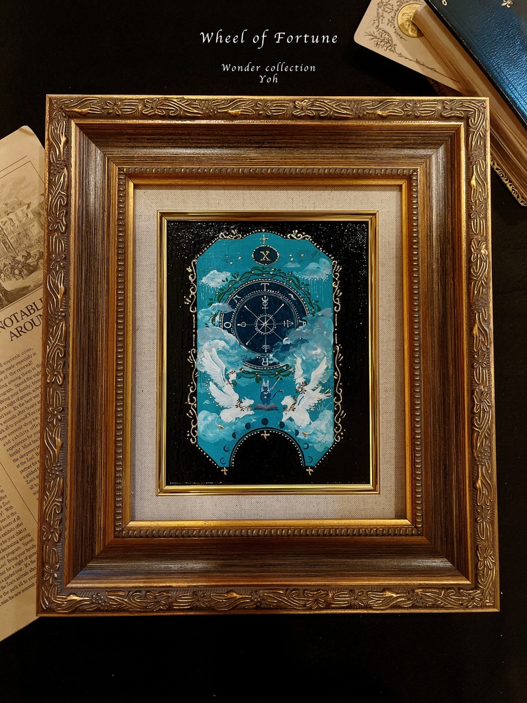 【原画】額入り原画--X. Wheel of Fortune--