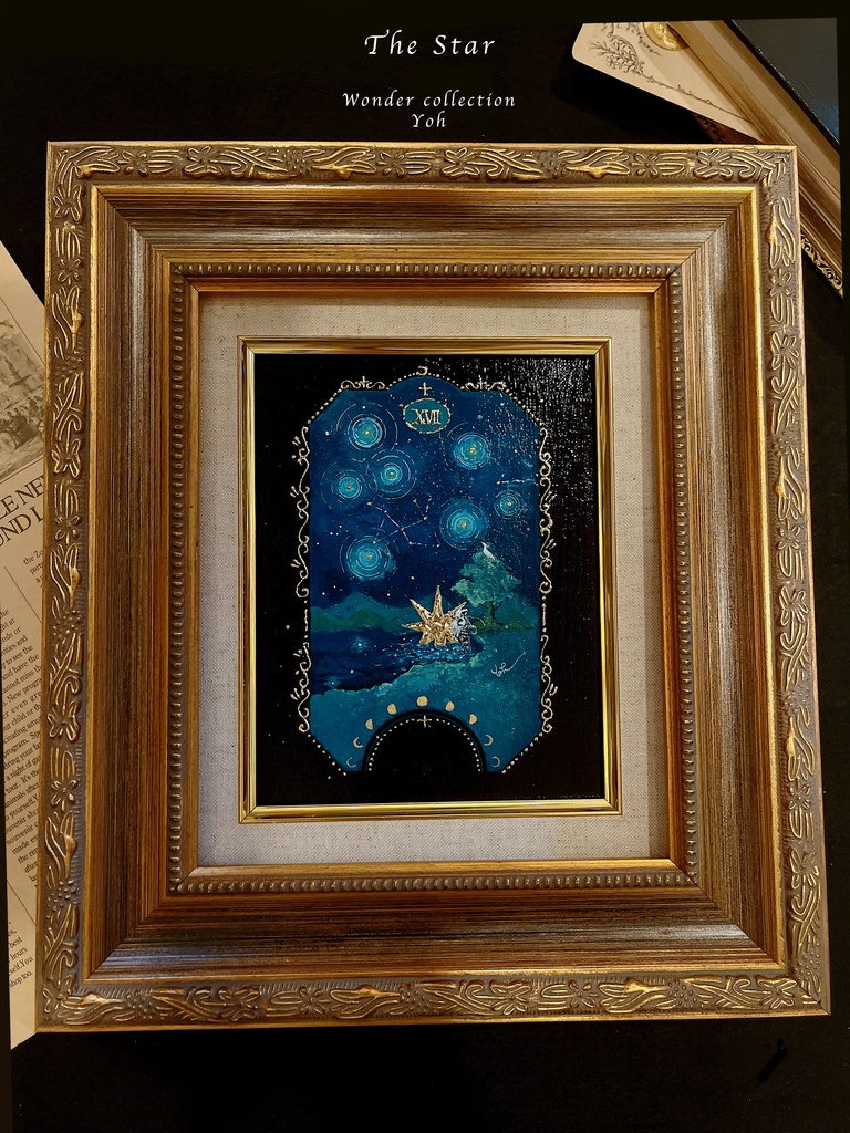  【原画】額入り原画--XVII. The Star--