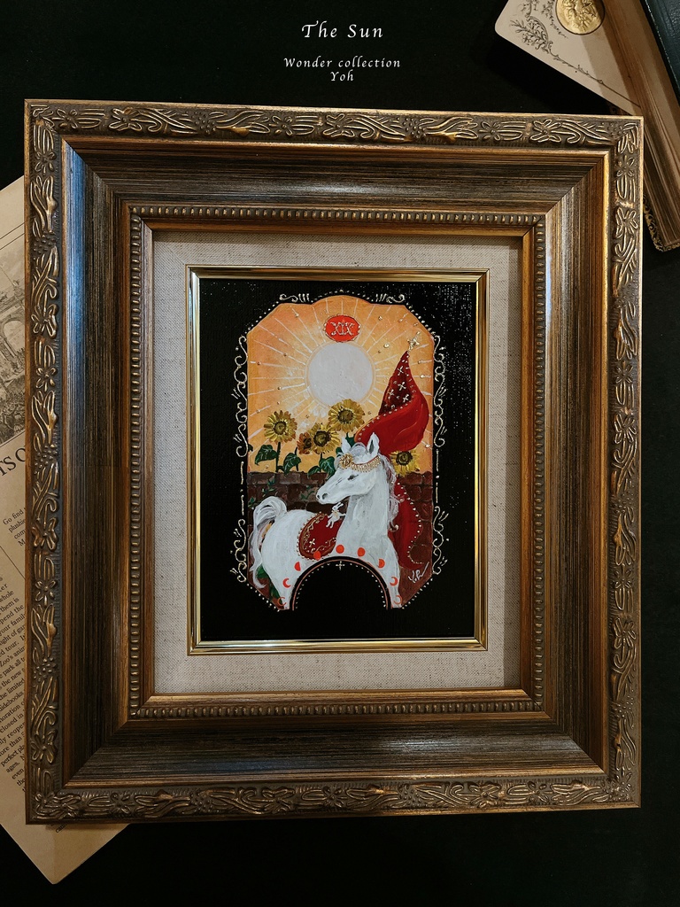 【原画】額入り原画--XIX. The Sun--