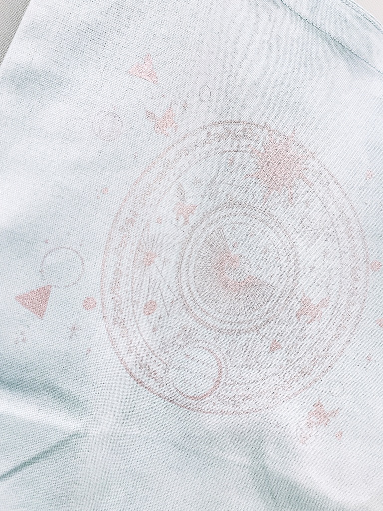 ♢トートバッグ〈ブラック/ライトブルー〉