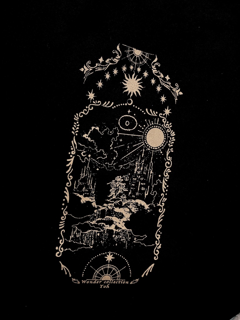 ♢トートバッグ〈ブラック/ライトブルー〉