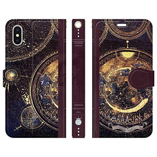 月の魔法書 iPhoneケース手帳型