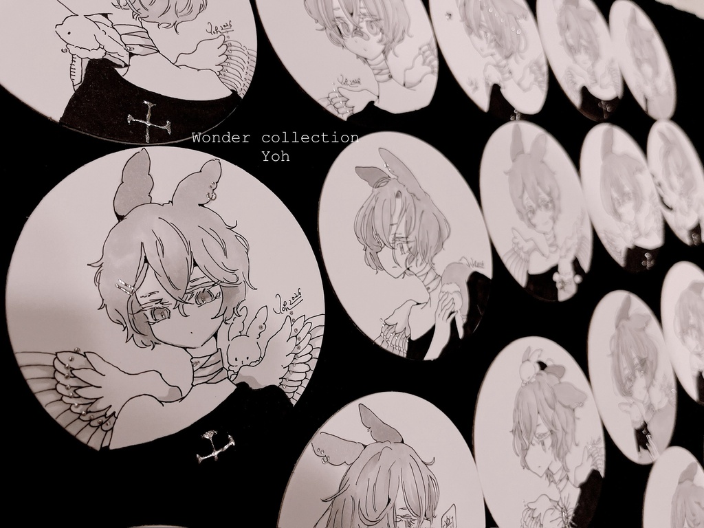 原画【らびとのまあるい原画】
