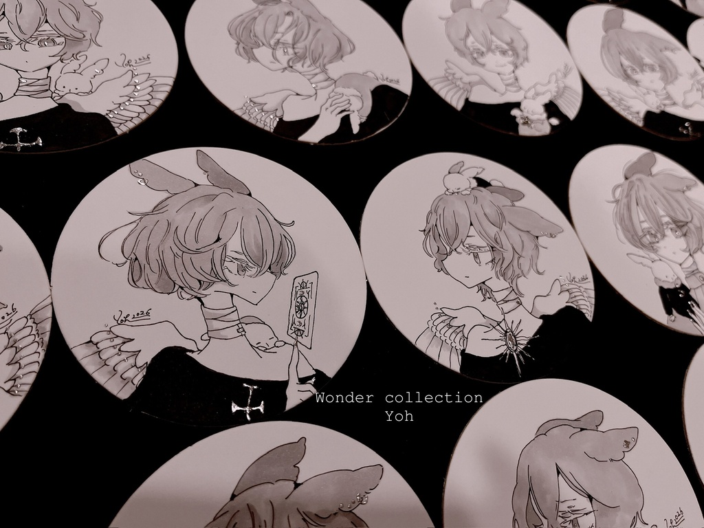 原画【らびとのまあるい原画】