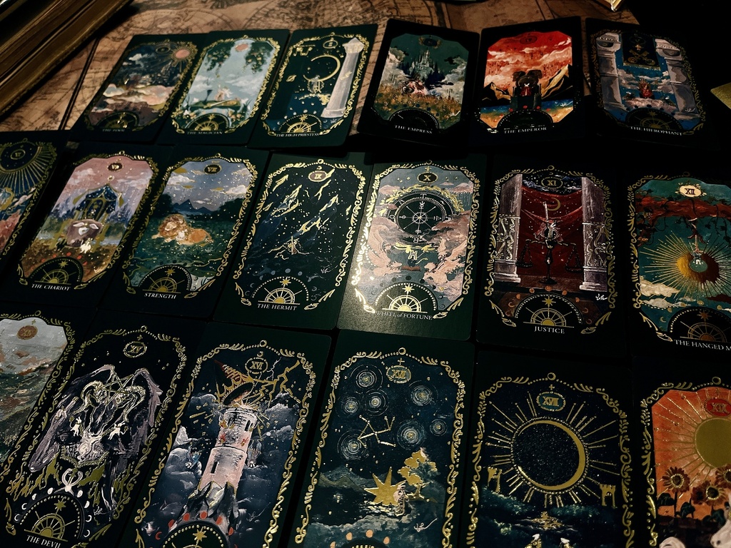 NEW⚜️箔押しタロットカード〈大アルカナ22枚セット〉⚜️