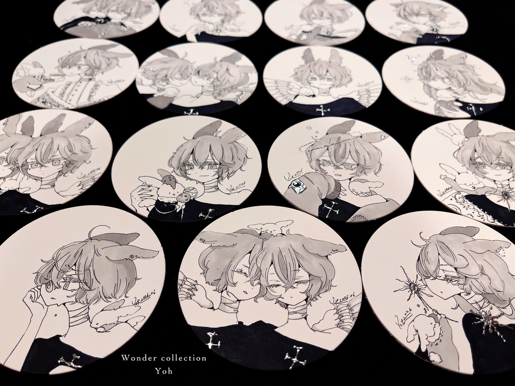 原画【らびとのまあるい原画】