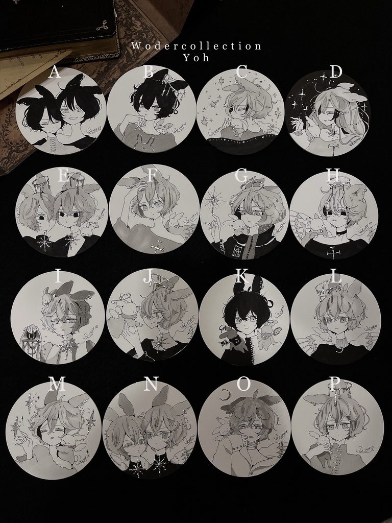 原画【らびとのまあるい原画】