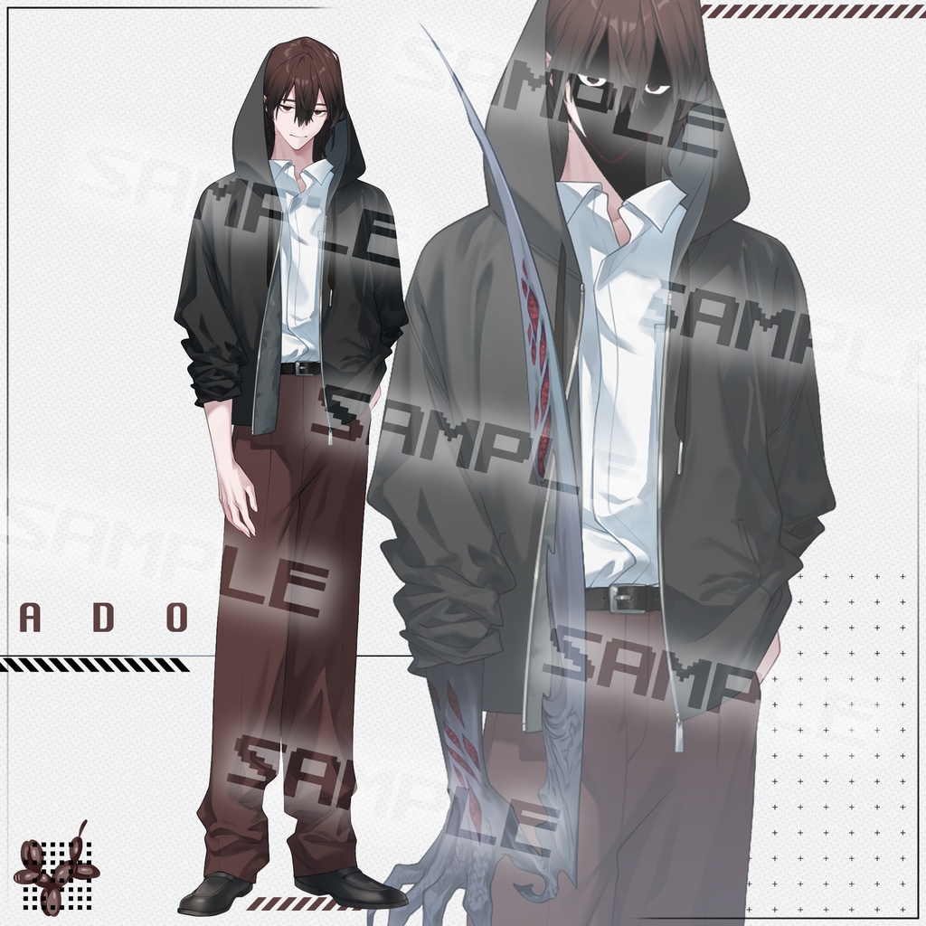 【立ち絵】3_表情10種＋パーツ2点