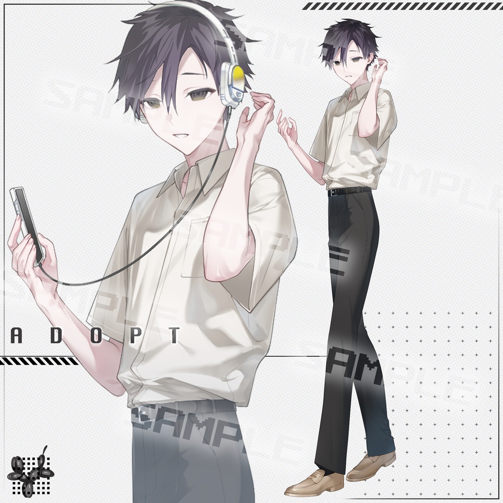 【立ち絵】5_表情10種＋パーツ3点