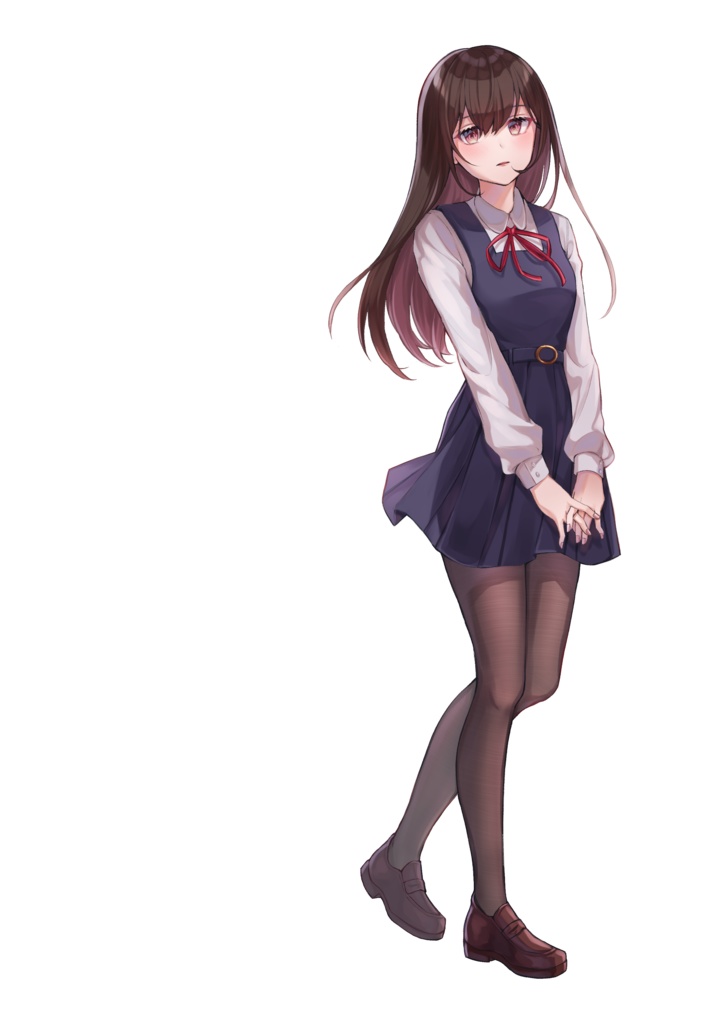 ジャンパースカート制服アクリルキーホルダー